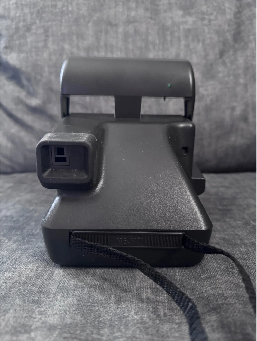 Polaroid OneStep Closeup Instant Film Camera with Brown Leather Case Untested